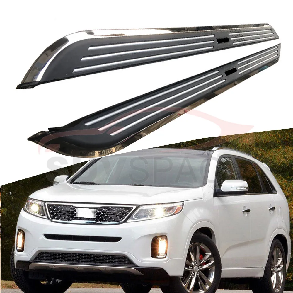 Боковая ступенька подходит для Kia Sorento 2009 2014 подножка nerf bar 2 шт. левая правая