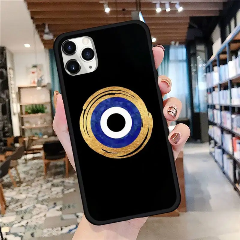 

Evil Eye Illustrations Phone Case for iPhone 11 12 mini pro XS MAX 8 7 Plus X XS XR