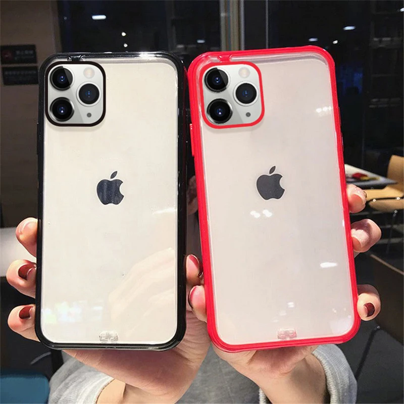 Ударопрочный прозрачный чехол Lovebay для телефона iPhone 11 Pro X XR XS Max 8 7 6 6S Plus мягкий ТПУ