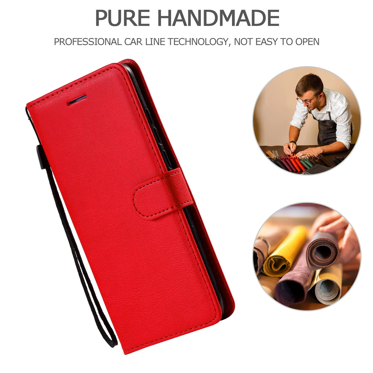 Кожаный чехол-книжка для Xiaomi Redmi Note 3 4 4X 5A 6 7 8T 9S 10 Pro 8A 9A 9C 9T K20 K30 | Мобильные телефоны