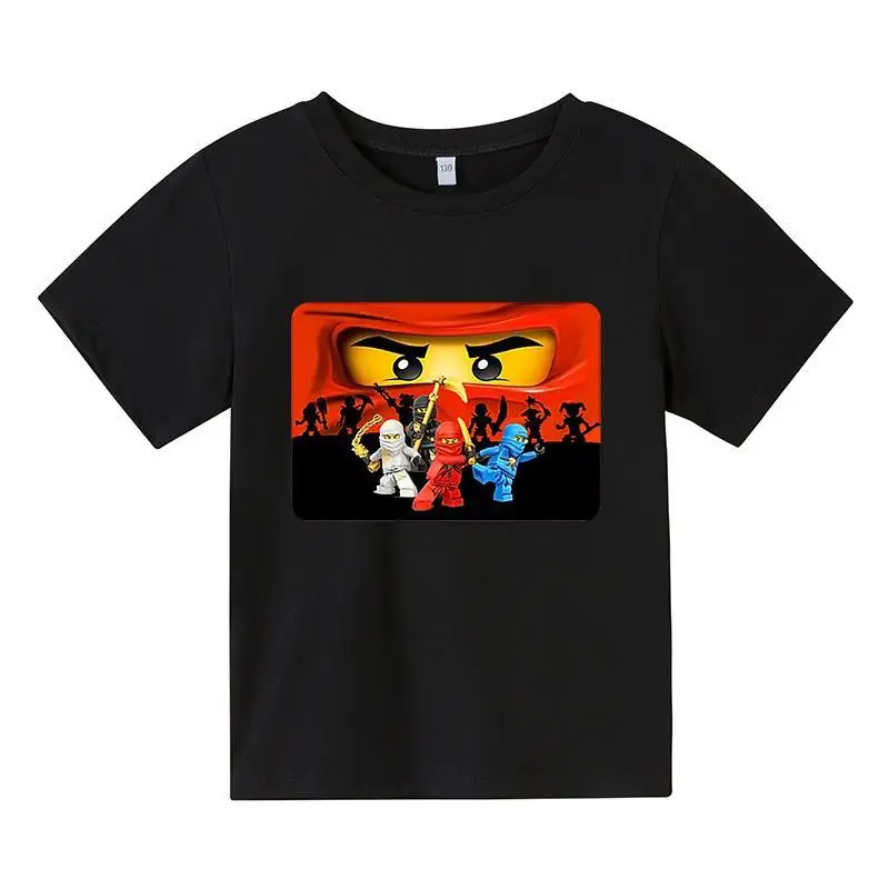 

Baby Boys Legoes T Shirt Ninjago Children 'S Wear Summer Toddler Short Sleeves Anime T -Shirt Kids Clothes 4 -14t Printing Tops