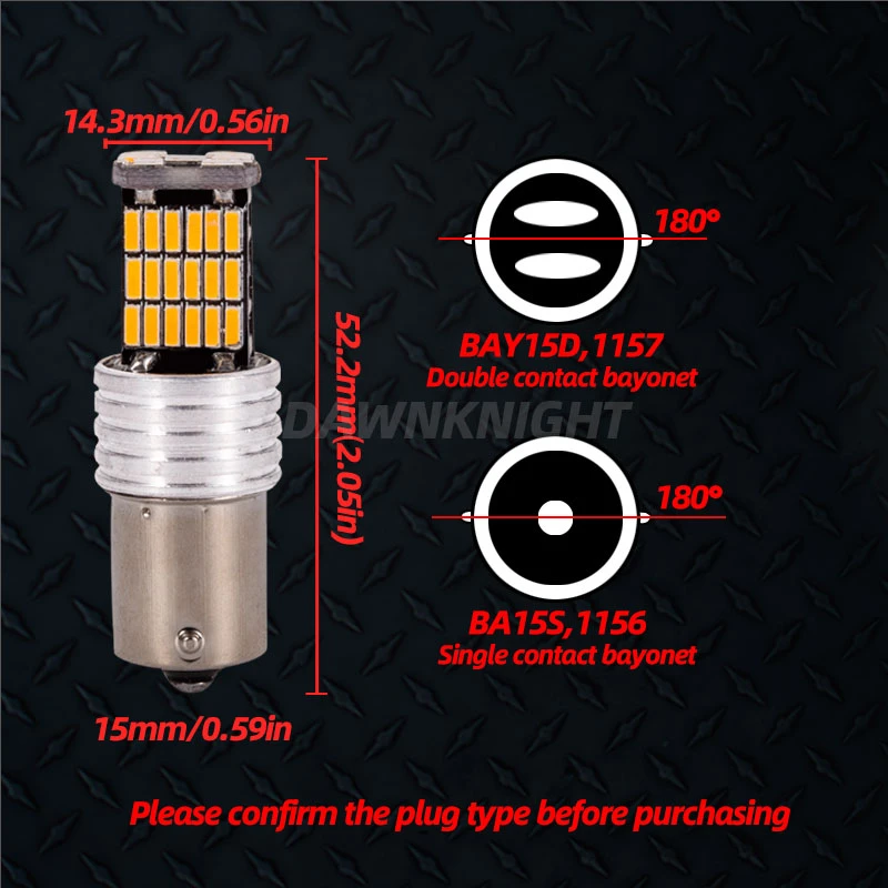 2 шт. 1157 BAY15D Светодиодные Автомобильные задние стоп светильник 4014 45SMD Canbus 1156 BA15S пы