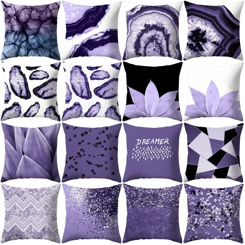 

Hot Sales!!! Pillowslip Geometric Print Decorative Polyester Sofa Chair Ornamental Pillow Cover for Home