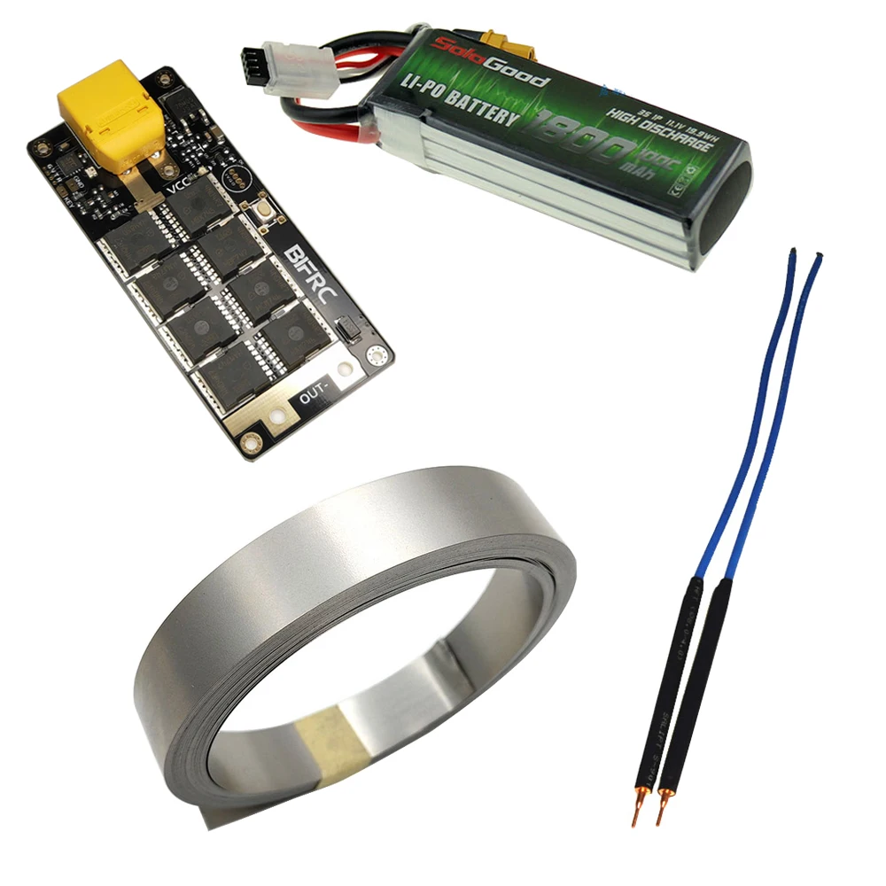 Aeromodelling DIY Портативный 7-16 В высокая скорость литиевая батарея хранения энергии печатная плата 8 трубок высокий ток доска пятно Welde