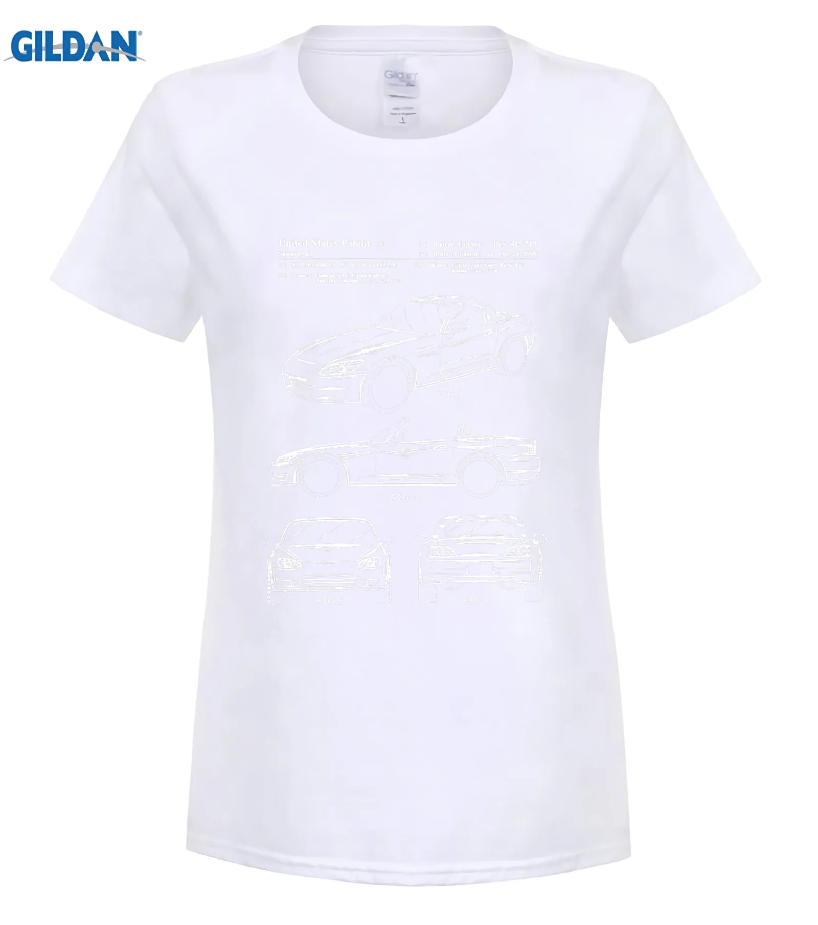 women white Honda S2000 патент белая футболка - Цвет: women white