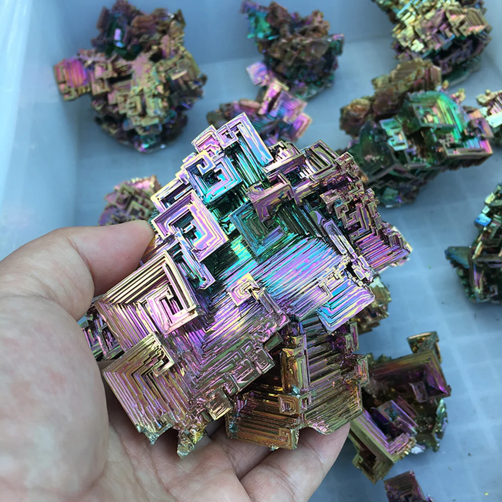 1 шт. необычный редкий Радужный Титан покрытый бисмутом драгоценный камень