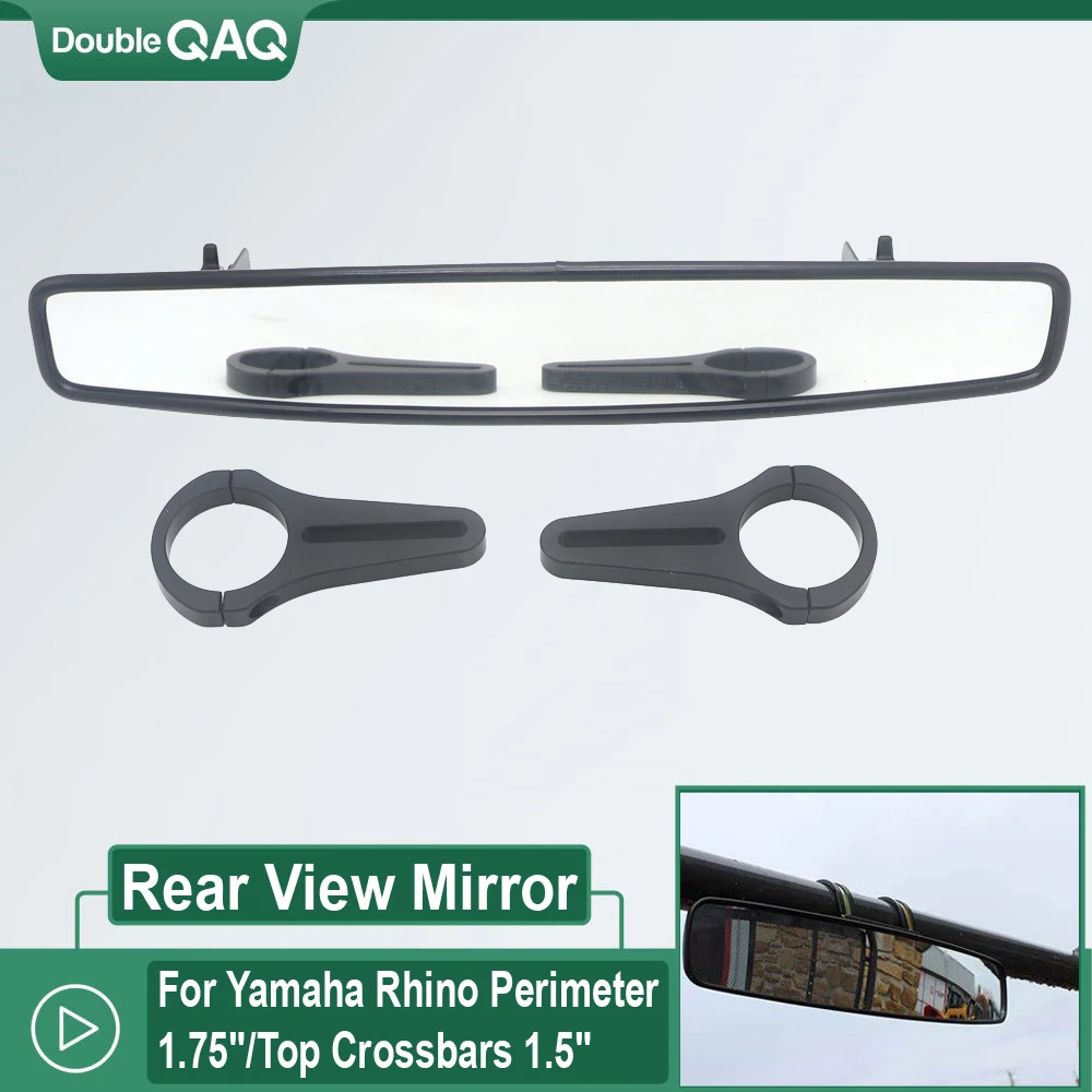 

1.75" UTV Wide Rear View Mirror Racing Mirror for Polaris RZR Rangers 800 1000 XP 900 1000 for Yamaha Rhino Top for Honda