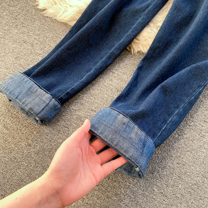 

High Street Denim Jumpsuit Elegant Women Lapel Collar Long Sleeve Plaid Patchwork Buttons Belted Casual Female Romper