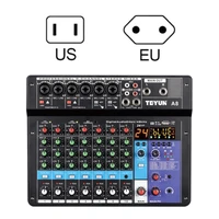audio mixer sound card usb external sound board live sound dsp chip noise canceling kits compatible with most music app
