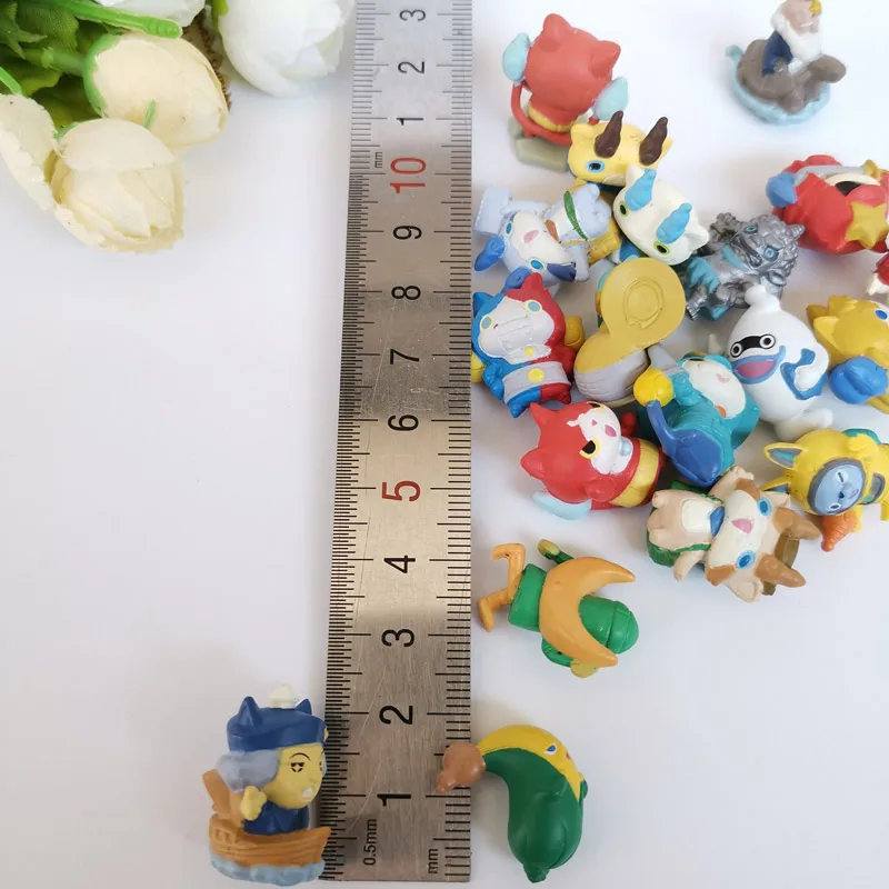 50 шт./лот аниме уровень мультфильм Милая ПВХ фигурка 5 Монстр Игра level5 Jibanyan Whisper