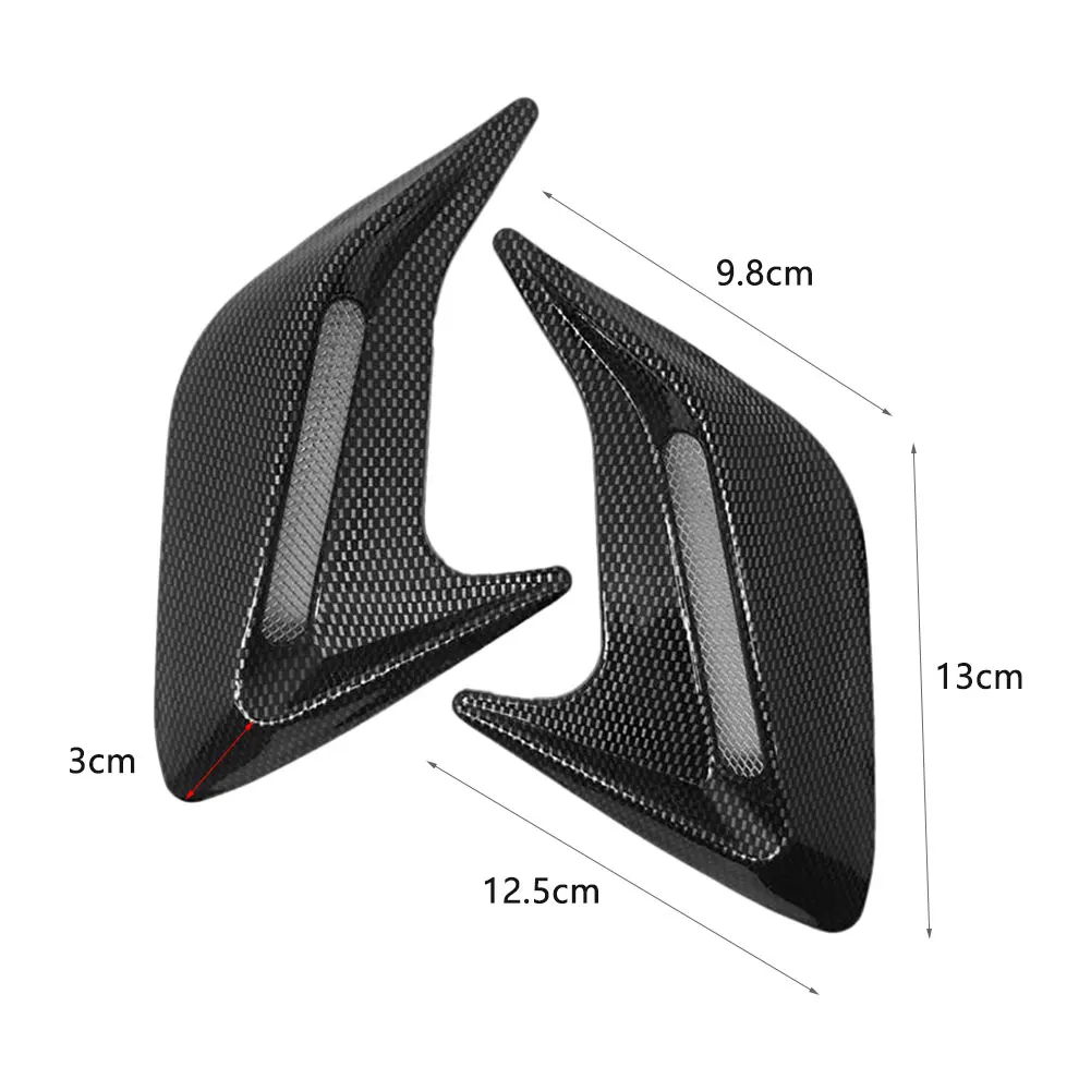 2 шт. Универсальный Авто углеродное волокно стиль поддельные вентиляционные