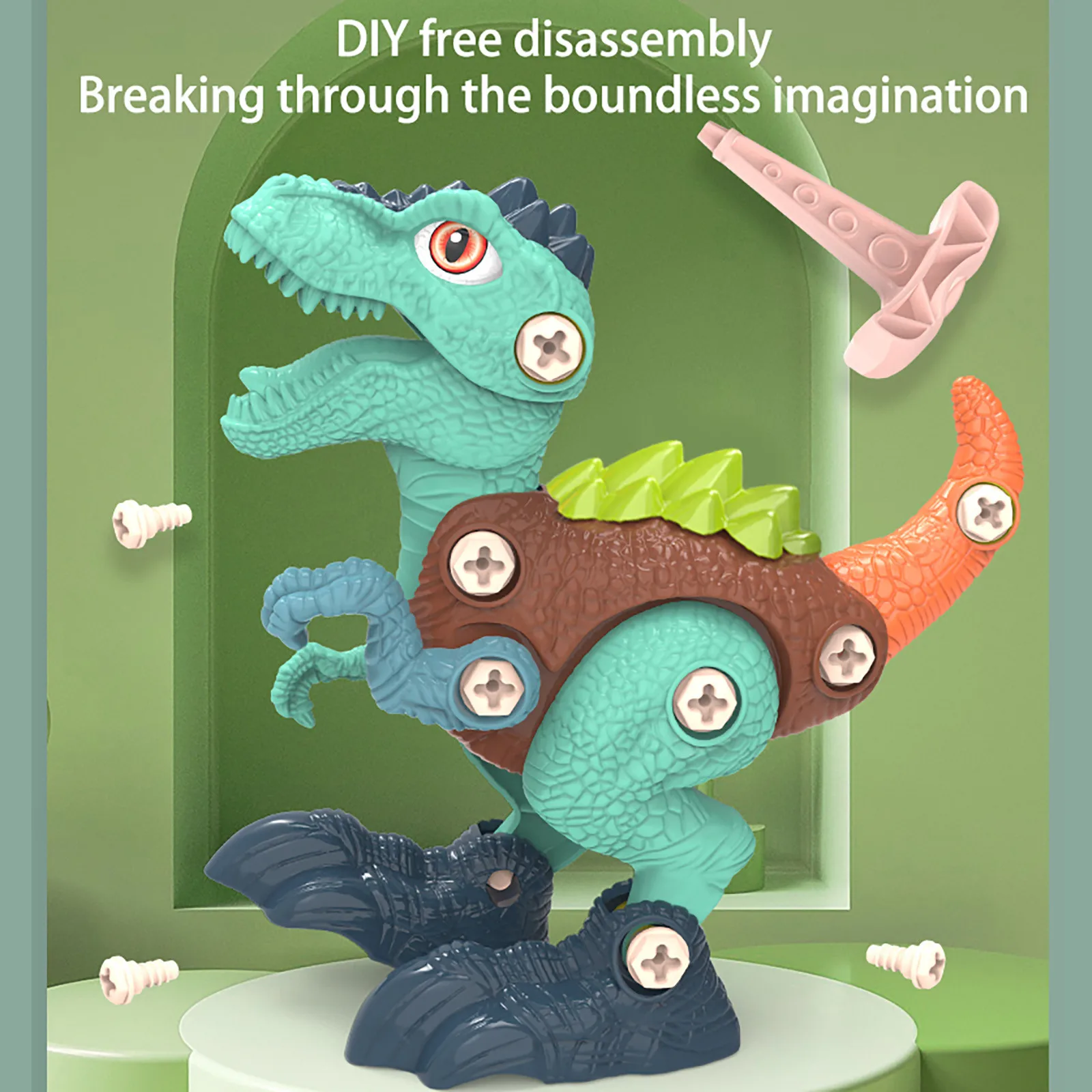 Разборная игрушка Динозавр для детей модель строительства строительная экшн