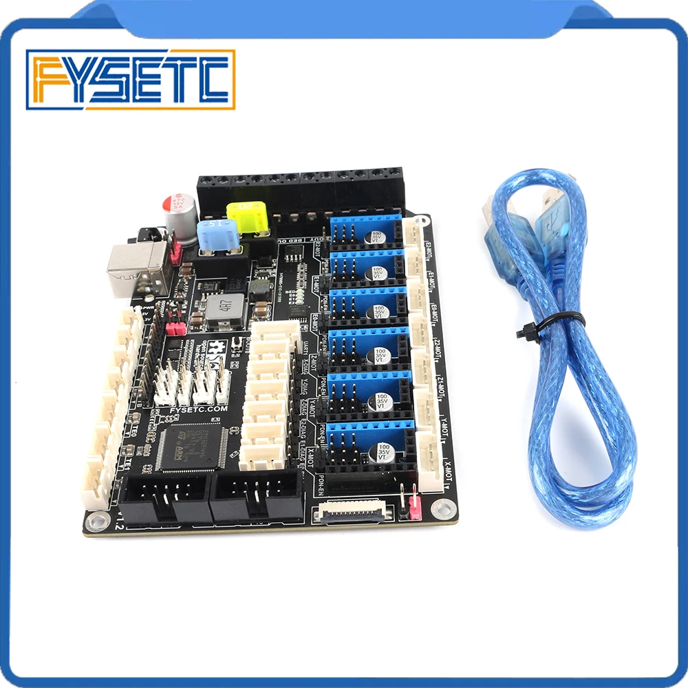 S6 V1.2 32 бит плата XH разъем плата управления Поддержка 6X TMC драйверы Uart/SPI Летающий провод VS F6 V1.3 SKR V1.3