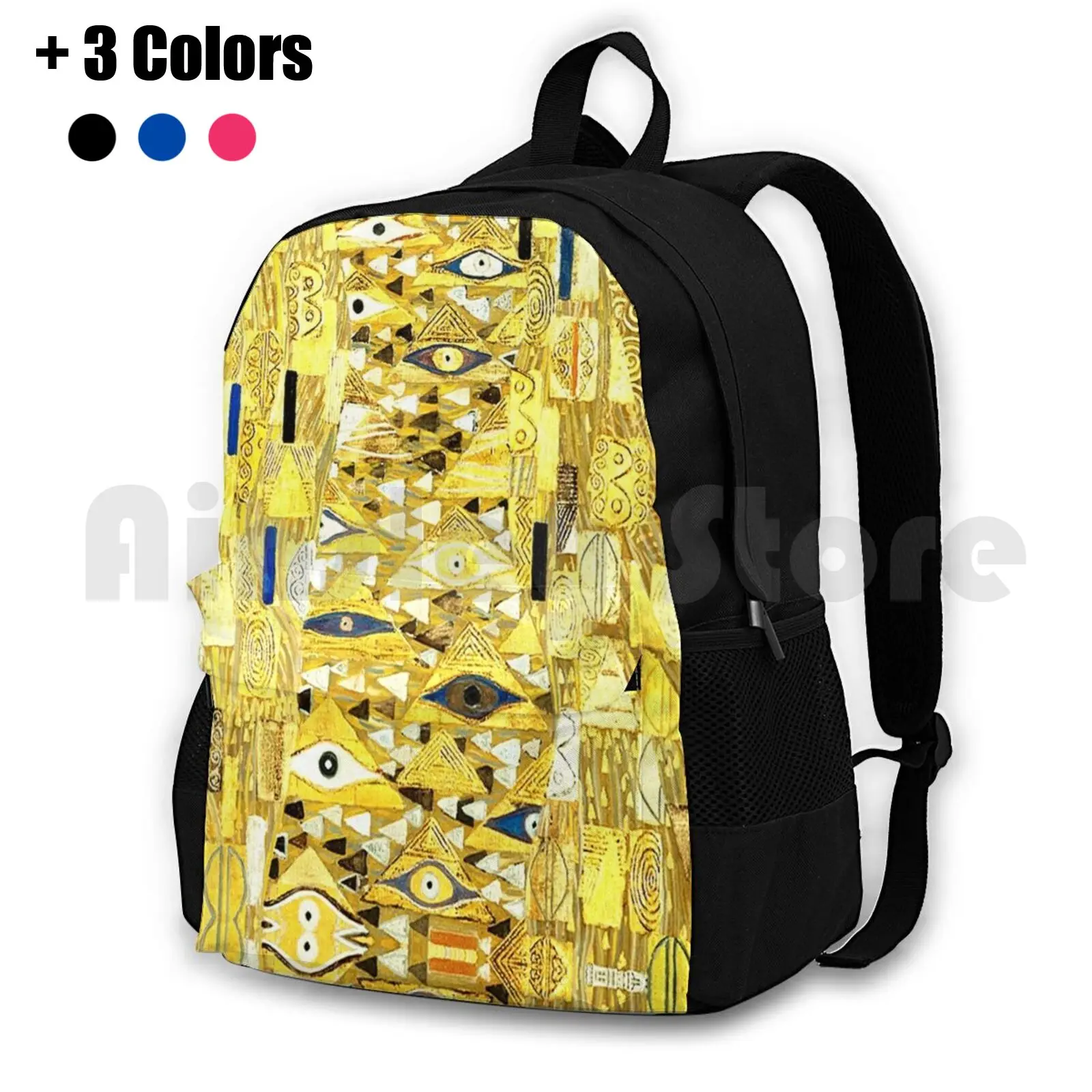 

The Woman In Gold Outdoor Hiking Backpack Waterproof Camping Travel Portrait Of Adele Bloch I The Lady In Gold The Woman In