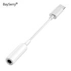 Адаптер для наушников BaySerry с USB C на 3,5 мм AUX Тип C, аудиокабель-адаптер для Xiaomi Mi 11 10 Samsung S21 S20 Huawei P30