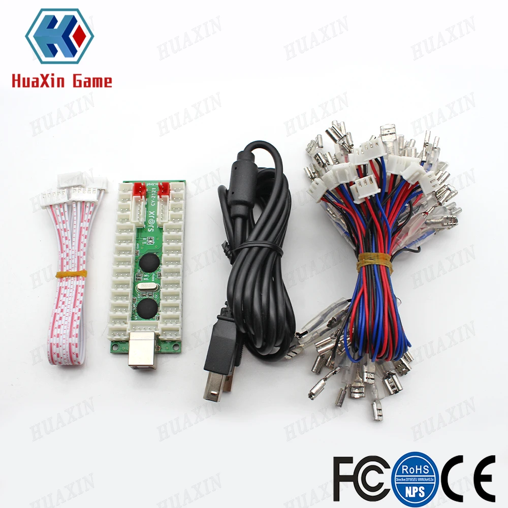 Kopen Nul Vertraging Encoder Arcade Kast Diy Kit 5V Chrome Led Push Om Verlichting Up Knoppen Kopie Sanwa Joystick Usb Naar Pc Raspberry Pi