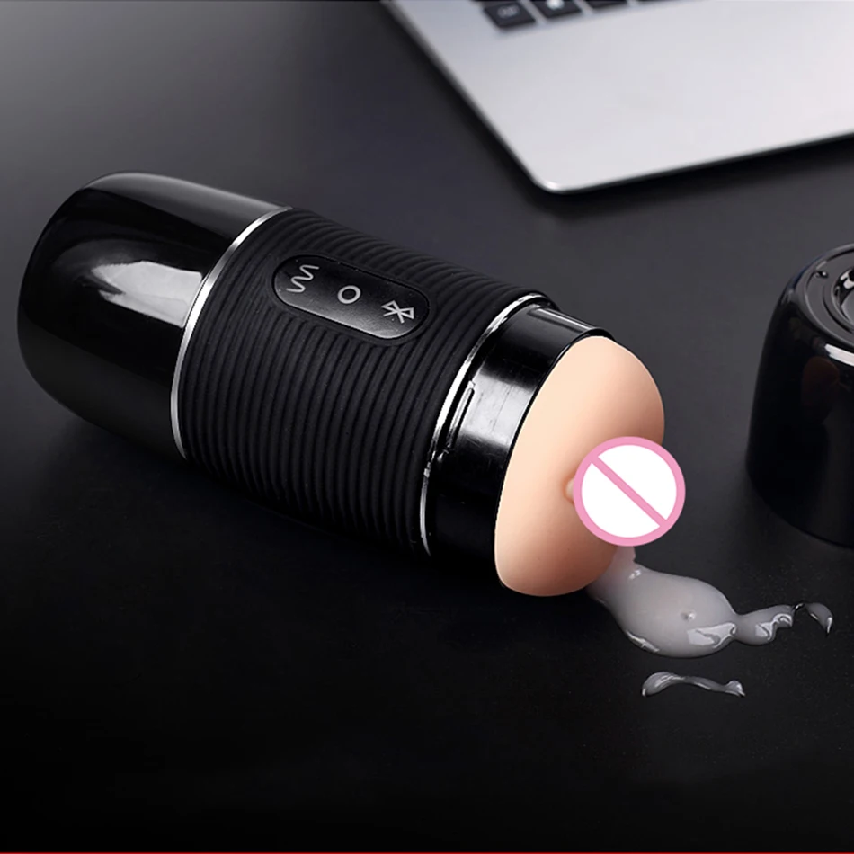 USB зарядка Bluetooth динамик чашка для мастурбации Вибрационный мастурбатор мужчин
