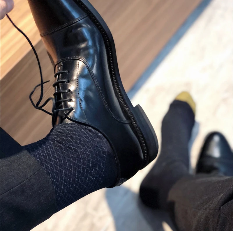 Мужские носки мужские деловые черные сексуальные классические экзотические