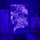 Светодиодный ночсветильник в стиле аниме Моя геройская Академия Izuku, украшение для спальни, подарок на день рождения, манга Моя геройская Академия, 3d-светильник Bakugo