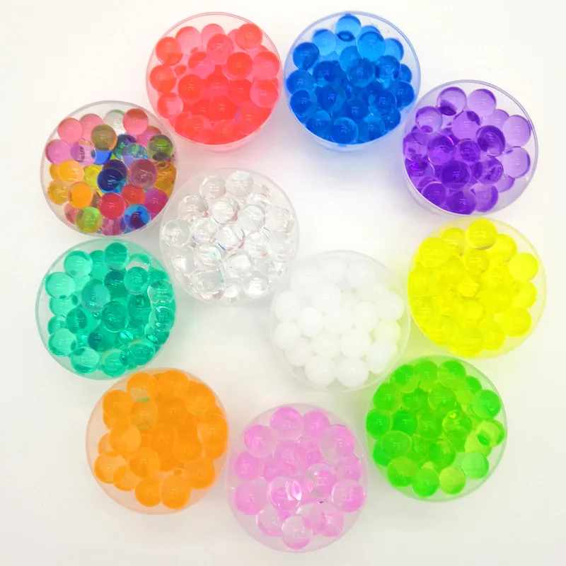 Hot Sale 300 PCS/lot Water Beads Pearl Shaped Crystal Soil Mud Grow Magic Jelly Balls Wedding Home Decor Hydrogel |