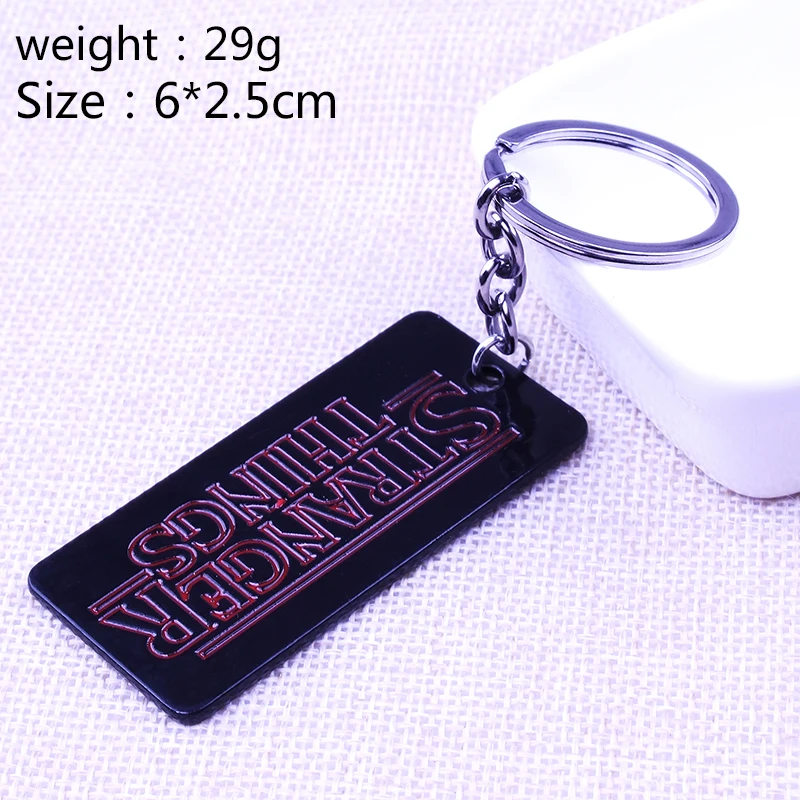 

Stranger Things Keychain For Women And Men High Quality Metal Dog Tag Charm Key Ring Bicycle Leisure Jewelry