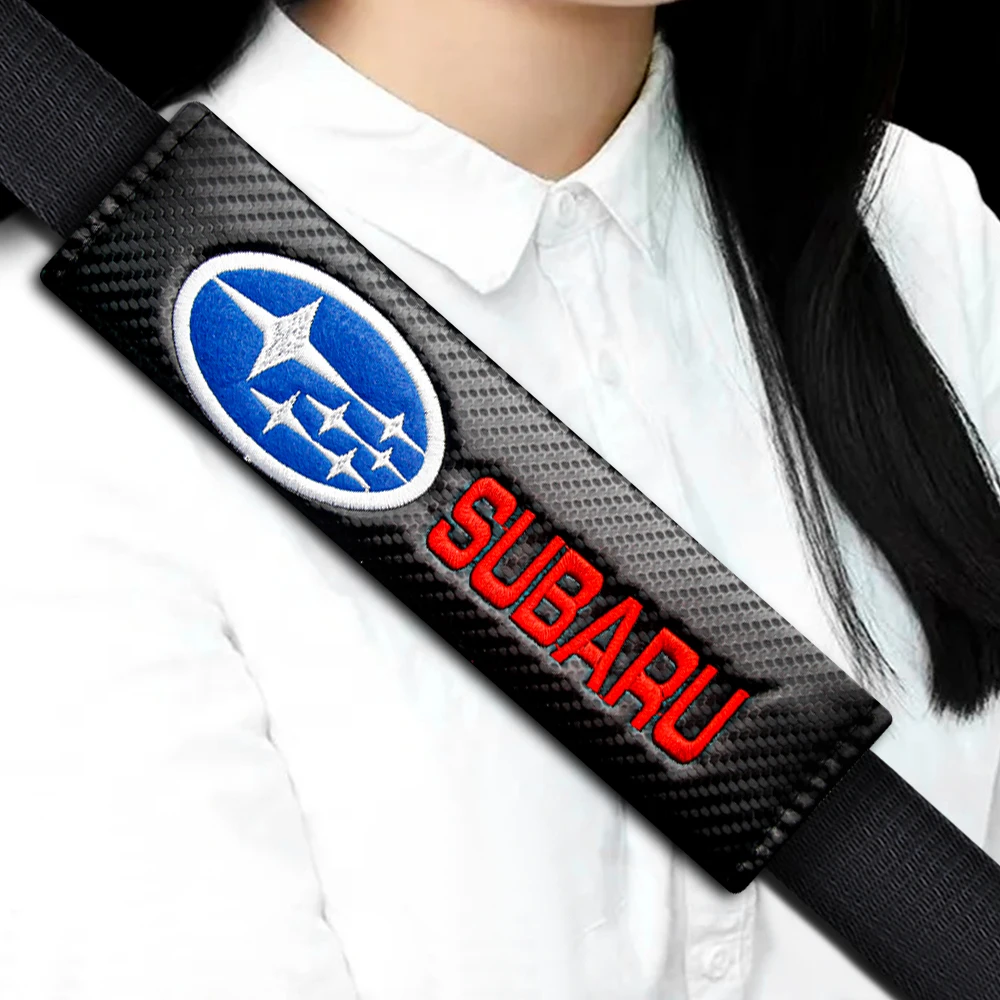 

Car Styling Shoulder Protector Cover Seat Belt Pad Cover Interior Decoration For Subaru LEGACY Forester SG Outback Rally WRX WRC