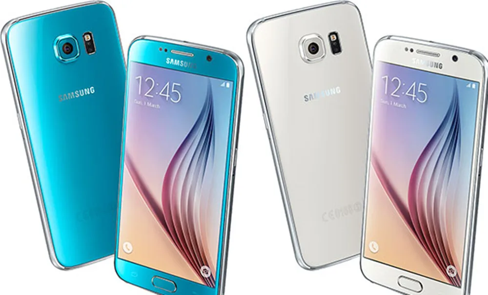 Разблокированный телефон samsung Galaxy S6 G920V Восьмиядерный 5,1 дюймов 16 МП 3 ГБ ОЗУ 32 Гб ПЗУ NFC Беспроводное зарядное устройство