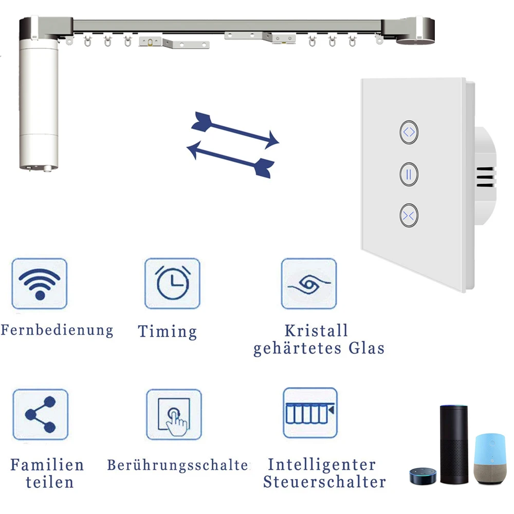 Умный выключатель Zigbee для штор переключатель сделай сам с голосовым управлением