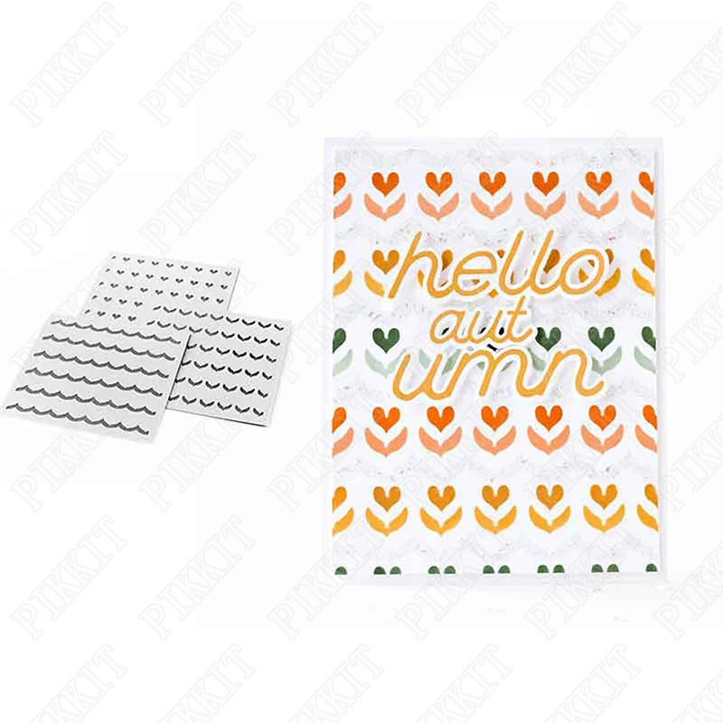 

Exquisite Love Pattern Stencil Scrapbook Diary Decoration Embossing Template DIY Greeting Card Handmade 2021