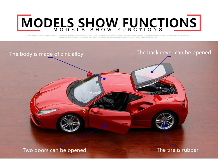 Bburago 1:24 Ferrari 599GTO модель автомобиля литье под давлением Металлическая Модель Детская игрушка бойфренд подарок имитация сплава автомобиль коллекция