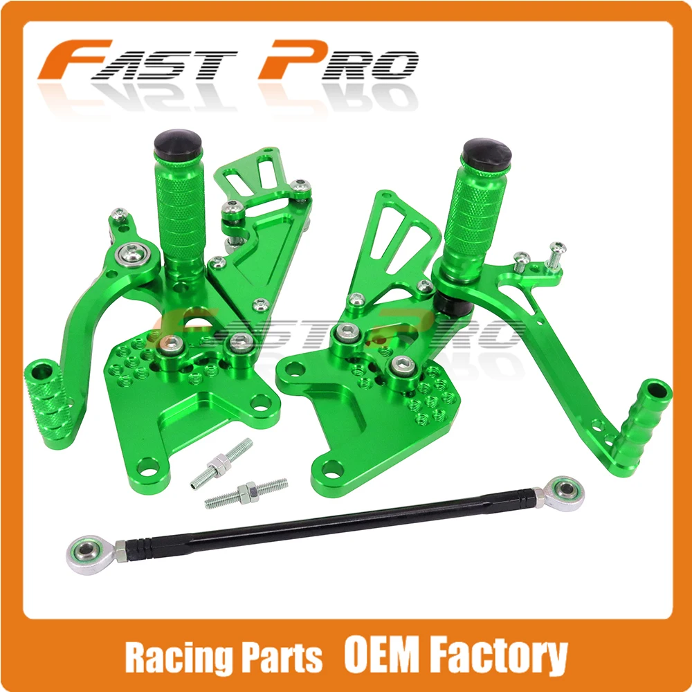 CNC мотоциклетные регулируемые штифты для заготовки педали для KAWASAKI ZX10R ZX-10R ZX 10R 2006 2007 2008 2009 2010