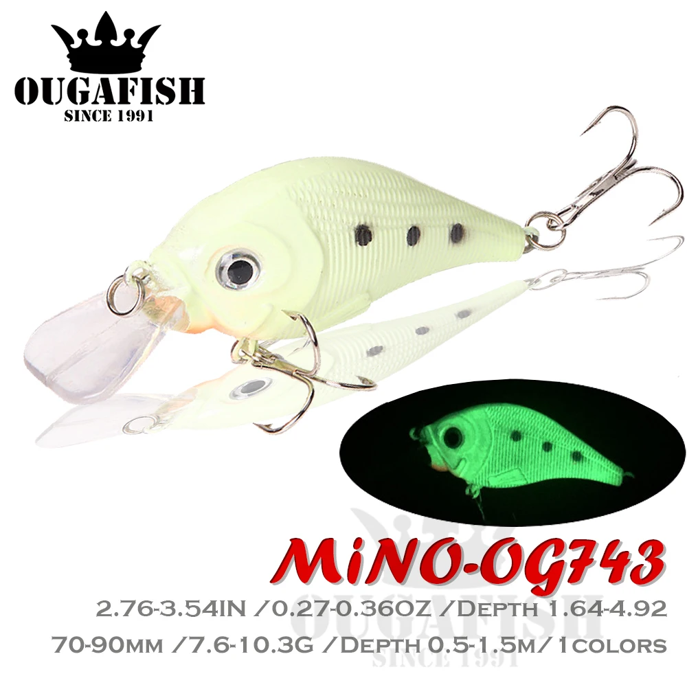 

Fishing Tackle 2021 Whole Body Artificia Luminous Crankbait Pencil Vib Minnow Popper Fishing Lures Noctilucent Weights 7.6-10.3g