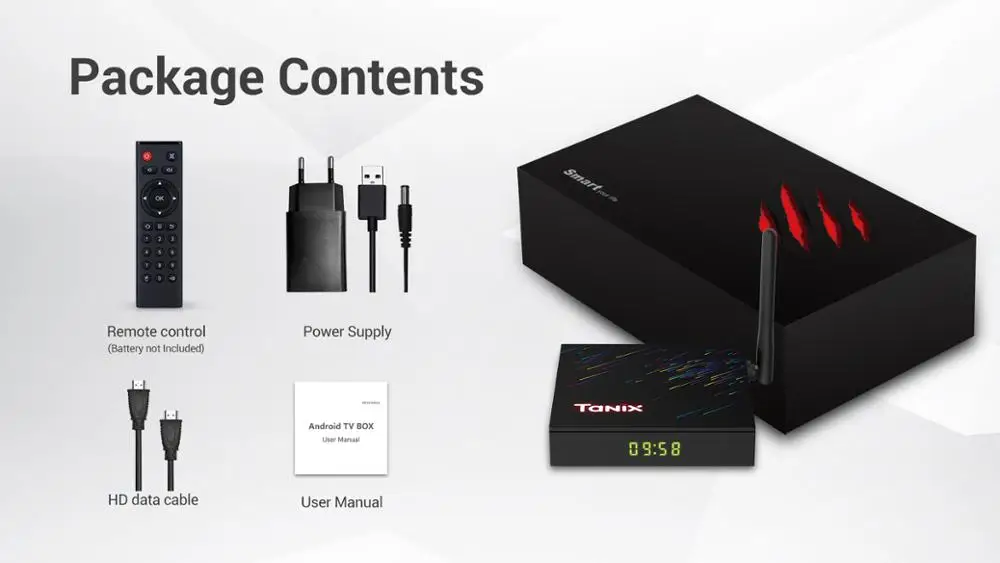ТВ приставка Tanix H3 для Smart TV Android 9 0 LPDDR4 4 Гб 32 ГБ/64 ПЗУ четырехъядерный 64 бит ARM corteca53