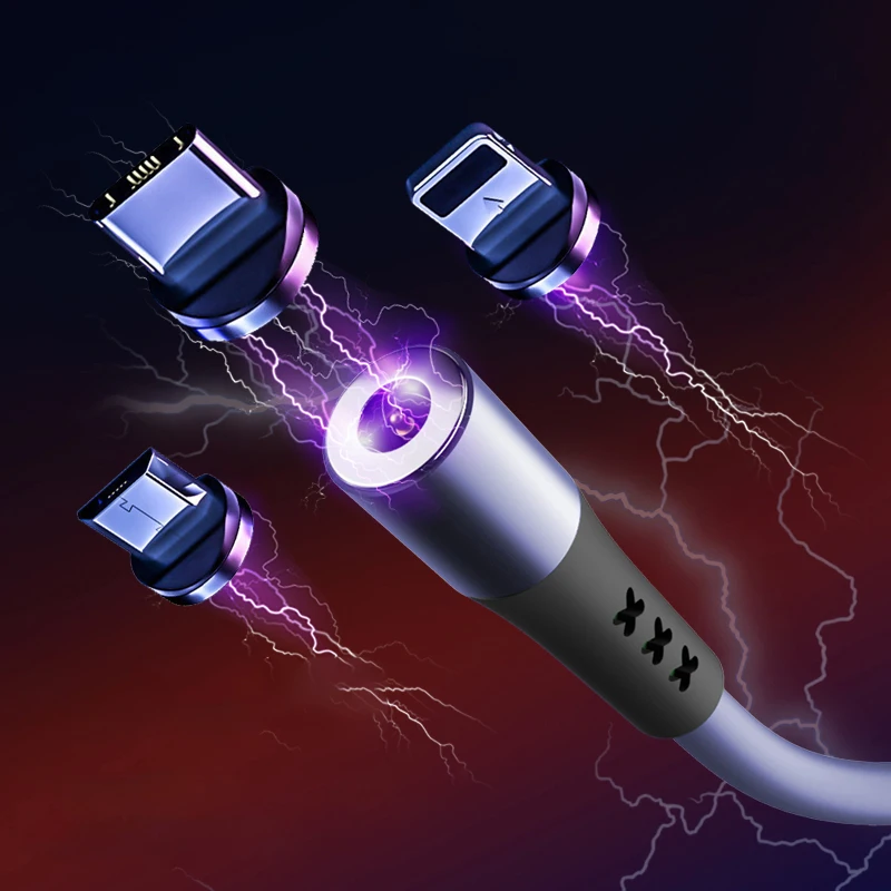 

Magnetic USB Cable Type C Cable For iPhone 11 Mobile Phone Magnet Data Wire Micro USB Fast Charging Liquid Silicone Charger Cord