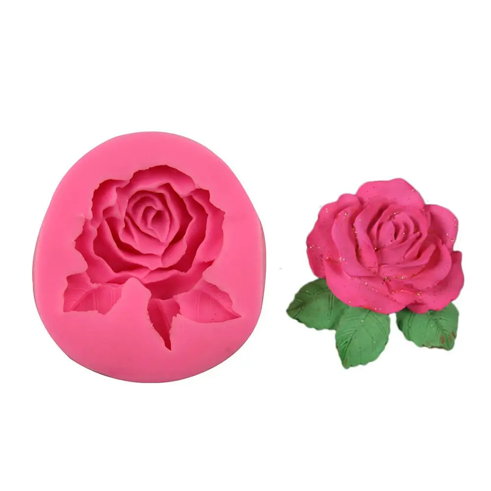 Силиконовая форма для жидкости 3D большая розы помадка кекс мыло ручной работы