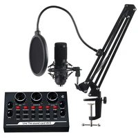 bm800 condenser microphone kit with cantilever support karaoke microphone for pc mobile professional studio recording microphone