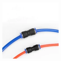 pneumatic fittings plastic quick tube connector pu 2 way straight for air water hose tube push in straight gas quick connection