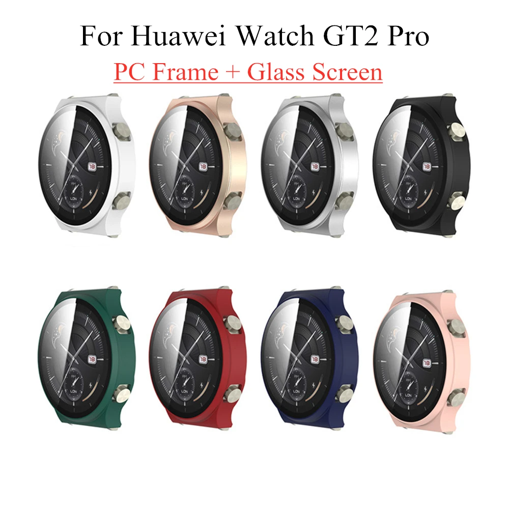 

Защитный чехол для часов Huawei Watch GT2 Pro, рамка из поликарбоната, пленка из закаленного стекла для экрана Huawei GT2 Pro GT 2 Pro, чехол