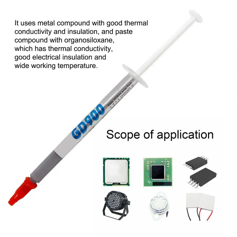Heatsink Grease Insoluble Thermal Grease Compound Health-friendly Superior CPU 4.8WM-K Cooling Grease
