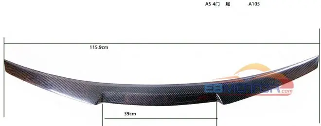 

Car Styling High Quality Carbon Fiber Rear Trunk Boot Lip Roof Spoiler Wing for Audi A5 S5 RS5 4door 2017-2020 A105