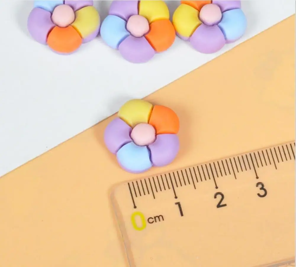

Kawaii Flowers Flat Resin Cabochon Flatbacks For Hair Bows Accessories DIY Embellishments Scrapbooking Decoration Craft