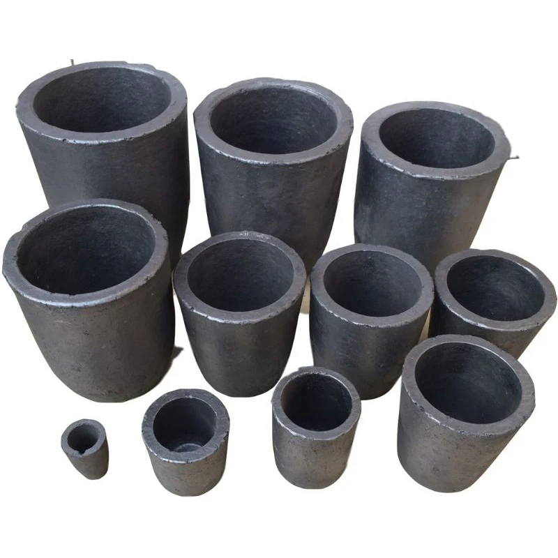 1-5kg Foundry Clay Graphite Crucibles Black Cup Furnace Torch Melting Casting Refining Gold Silver Copper Brass Aluminum