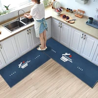 long size kitchen mat set coral fleece doormat for entrance bathroom toilet mat non slip water absorption kitchen bedside mats
