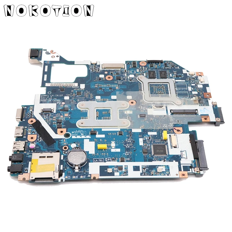 NOKOTION для acer aspire V3-571G E1-571G Материнская плата ноутбука NBM6B11001 Q5WV1 LA-7912P HM77 DDR3 710 м gpu