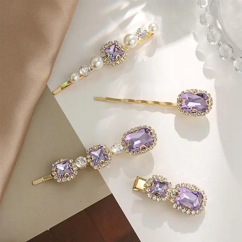 Заколка для волос женская с искусственным жемчугом 1 шт.