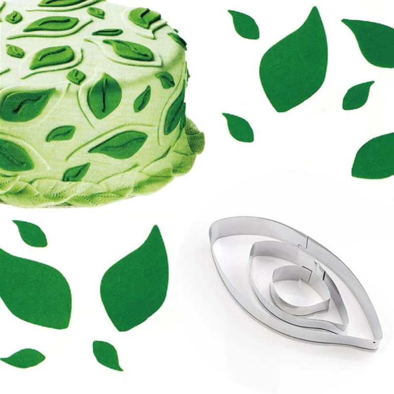

26 Pcs Leaf Petal Shape Cookie Molds Set Sweet Baking Stainless Steel Moulds Cutter for Cooking Baking Sugar Paste Cake
