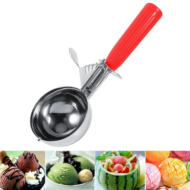 Ложка для мороженого из нержавеющей стали ложка арбуза тесто печенья посуды
