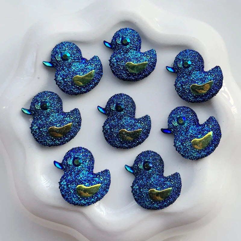 Самодельные сине-черные и серебряные стразы с плоским основанием драгоценные