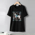 Крутые летние новые футболки с короткими рукавами в европейском стиле, женские креативные футболки с принтом лошади, свободные повседневные женские топы с горячими бриллиантами