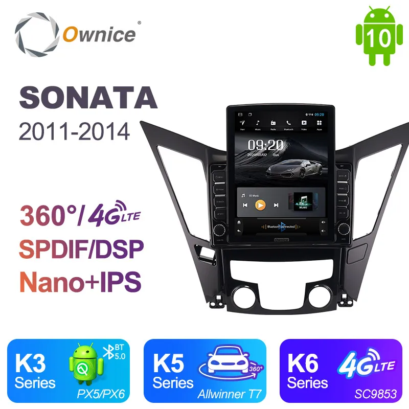 Автомагнитола Ownice на Android 10 0 для Hyundai SONATA 2011 2014 автомобильный мультимедийный